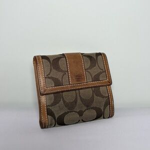 Coach Signature Canvas Wallet
